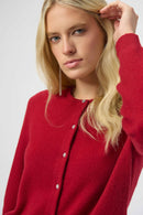 Cashmere Cardigan - Deep Cherry