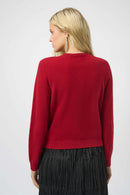 Cashmere Cardigan - Deep Cherry