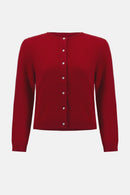 Cashmere Cardigan - Deep Cherry