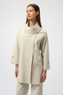 Sweater Knit Coat - Birch Melange