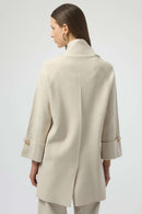 Sweater Knit Coat - Birch Melange