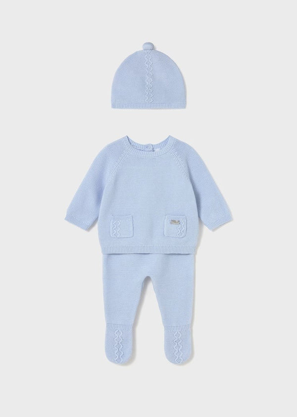 Leg Warmer &amp; Hat Set - Sky Blue