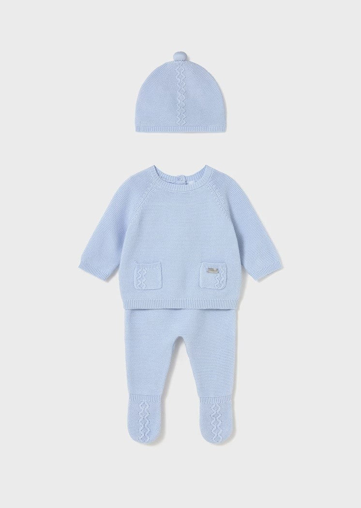 Leg Warmer &amp; Hat Set - Sky Blue