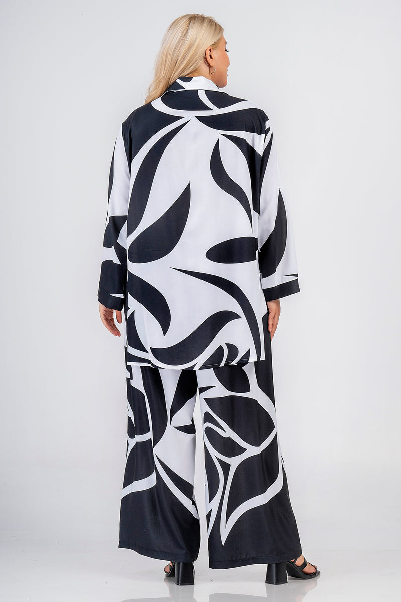 BLACK/WHITE SHIRT - Black/white