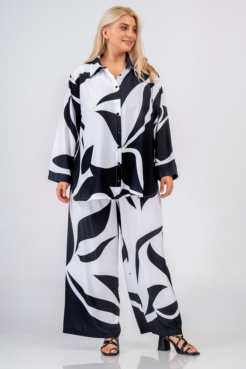 BLACK/WHITE SHIRT - Black/white