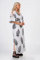 White/black dress - White