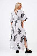 White/black dress - White