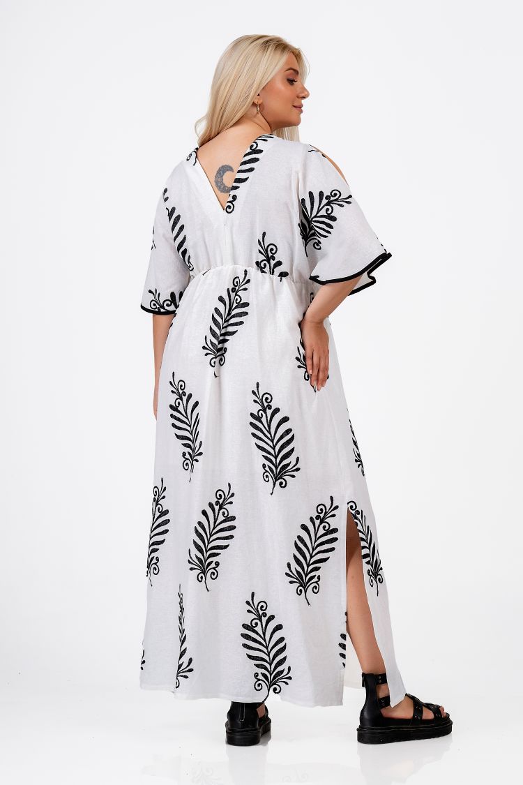 White/black dress - White