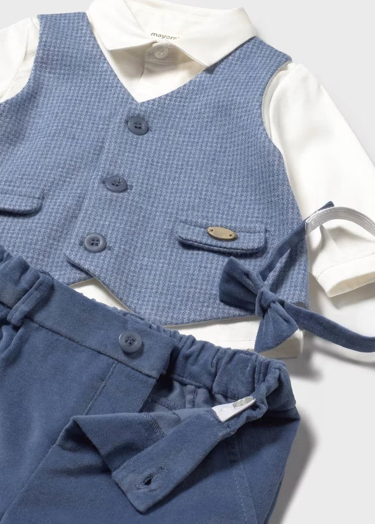 Jumper,Shirt &amp; Trouser Set - Arctic Blue