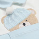 All In One Bear Applique - Pale Blue