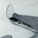 Stripe All In One, Teddy & Hat - Navy