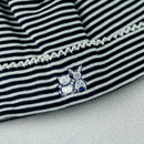 Stripe All In One, Teddy & Hat - Navy