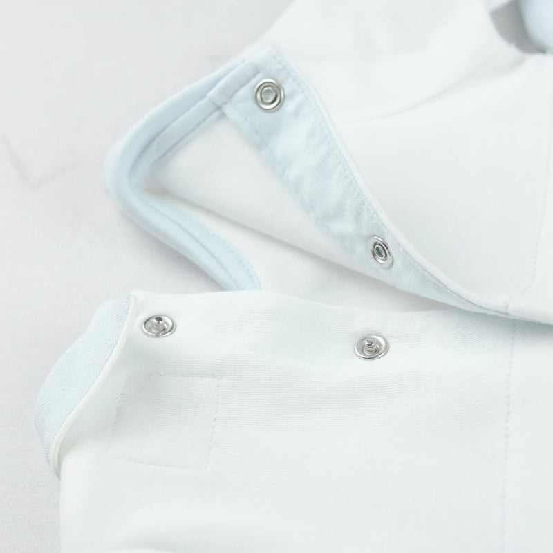 All In One Teddy Head & Hat - Pale Blue