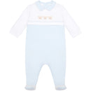 All In One Teddy Head & Hat - Pale Blue