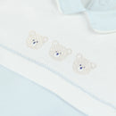 All In One Teddy Head & Hat - Pale Blue