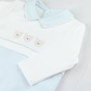 All In One Teddy Head & Hat - Pale Blue