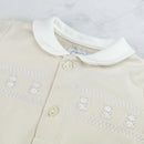 Collar All In One Teddy & Hat - Stone