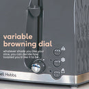 Honeycomb 4 Slice Toaster Grey