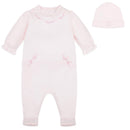 Floral All In One & Hat - Pale Pink