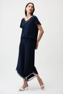 Culotte Jumpsuit - Midnight Blue/vanilla