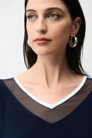 Culotte Jumpsuit - Midnight Blue/vanilla