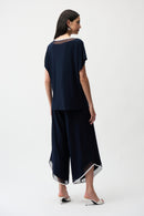 Culotte Jumpsuit - Midnight Blue/vanilla