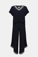 Culotte Jumpsuit - Midnight Blue/vanilla