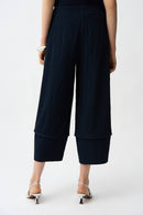 Seersucker Balloon Trouser - Midnight Blue