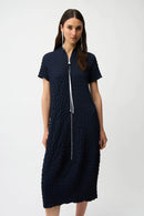 Cocoon Dress - Midnight Blue/vanilla