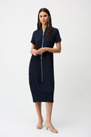 Cocoon Dress - Midnight Blue/vanilla