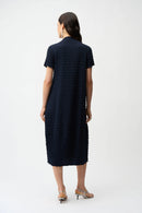 Cocoon Dress - Midnight Blue/vanilla