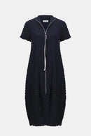 Cocoon Dress - Midnight Blue/vanilla