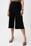 Pull-On Culotte Trouser - Black