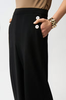 Pull-On Culotte Trouser - Black