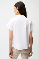 Poplin Straight Top - White