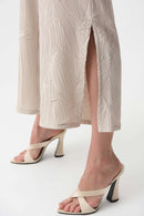 Pleated Culotte Trouser - Moonstone