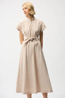 Memory Fit & Flare Dress - Parchment