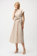 Memory Fit & Flare Dress - Parchment