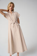 Memory Fit & Flare Dress - Parchment