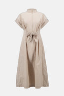 Memory Fit & Flare Dress - Parchment