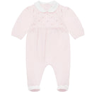 All In One Feather Stitch Yoke - Pale Pink