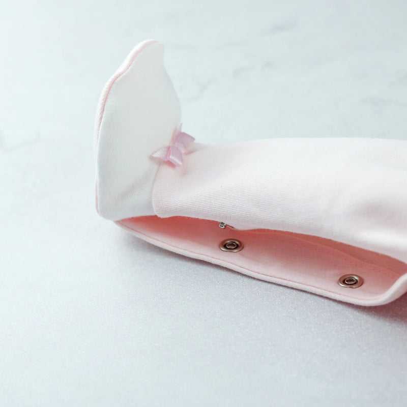 All In One Feather Stitch Yoke - Pale Pink