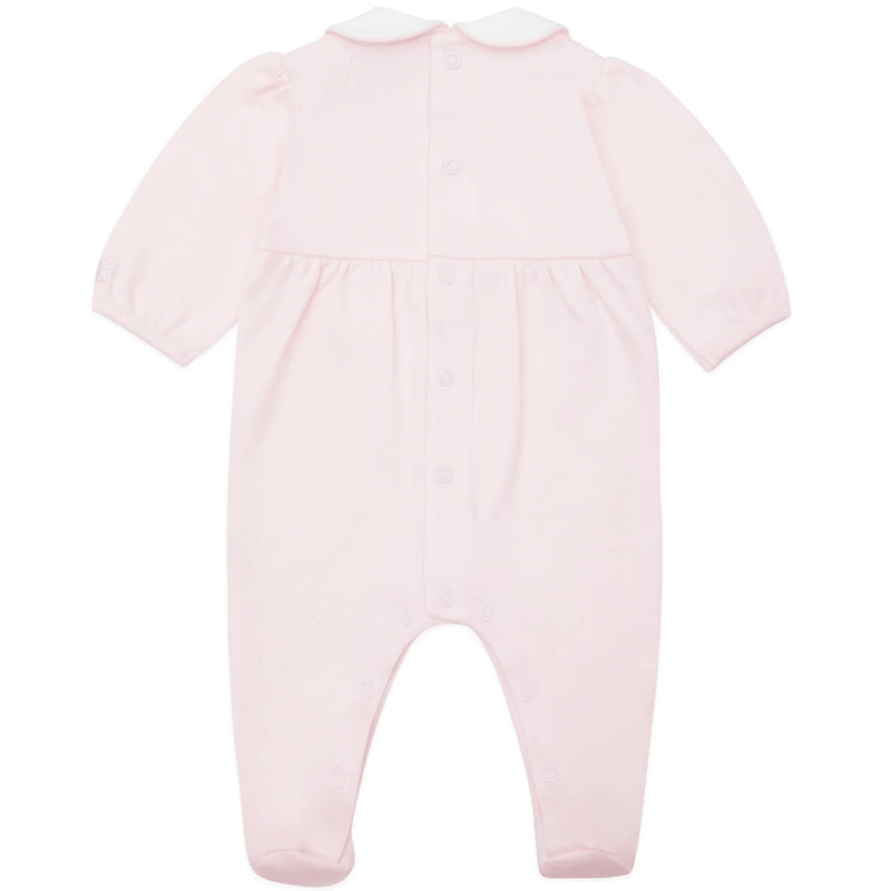 All In One Feather Stitch Yoke - Pale Pink