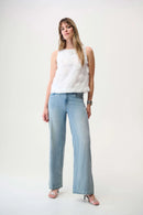 Novelty Sleeveless Top - Off White
