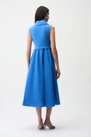 Silky Knit & Memory Dress - Harbor Blue