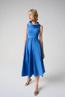 Silky Knit & Memory Dress - Harbor Blue