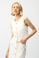 Bouclé Waistcoat - Off White