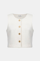 Bouclé Waistcoat - Off White