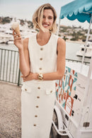 Bouclé Waistcoat - Off White