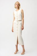 Bouclé Pencil Skirt - Off White
